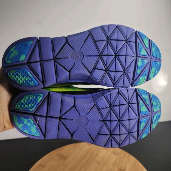 Womens Nike Free 5.0 TR Sz 6.5 009721 Green Blue Mesh Running Athletic Sneakers - Picture 7 of 8
